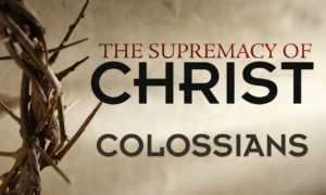 Supremecy of Christ Col.